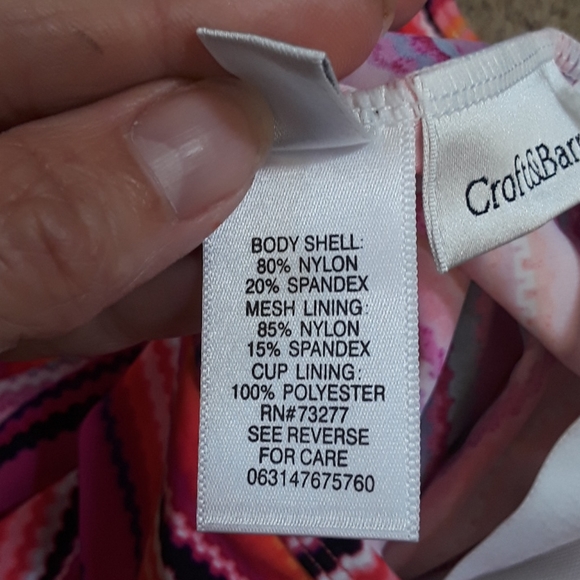 Colorful NWT Tummy Slimmer Bathing Suit Top - Picture 10 of 11